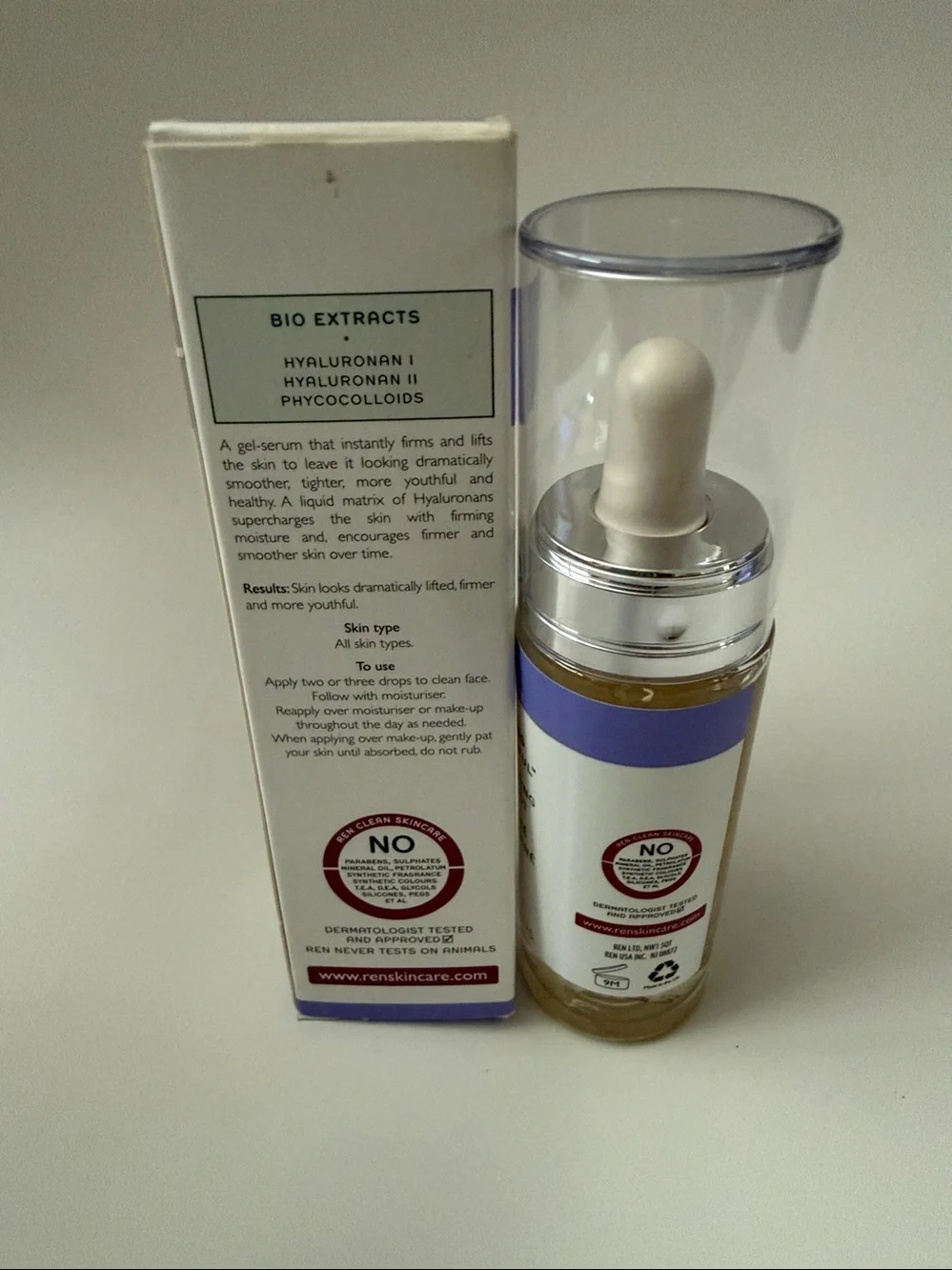 Ren Clean Skincare Keep Young & Beautiful Instant Firming Beauty Shot NIB